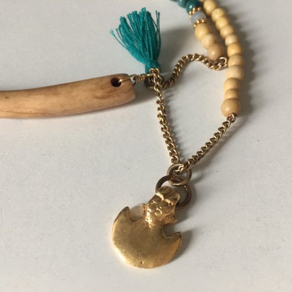 NWT Chan Luu beautiful carved wood and Amazonite - Picture 3 of 12